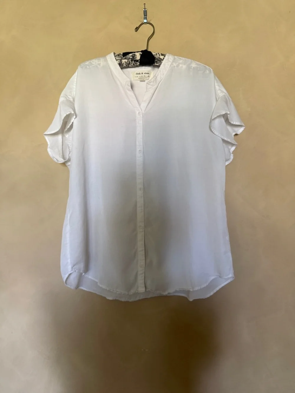 Cloth & Stone white Lyocell Button-down Shirt Tunic Size X - Large - Picture 2 of 5